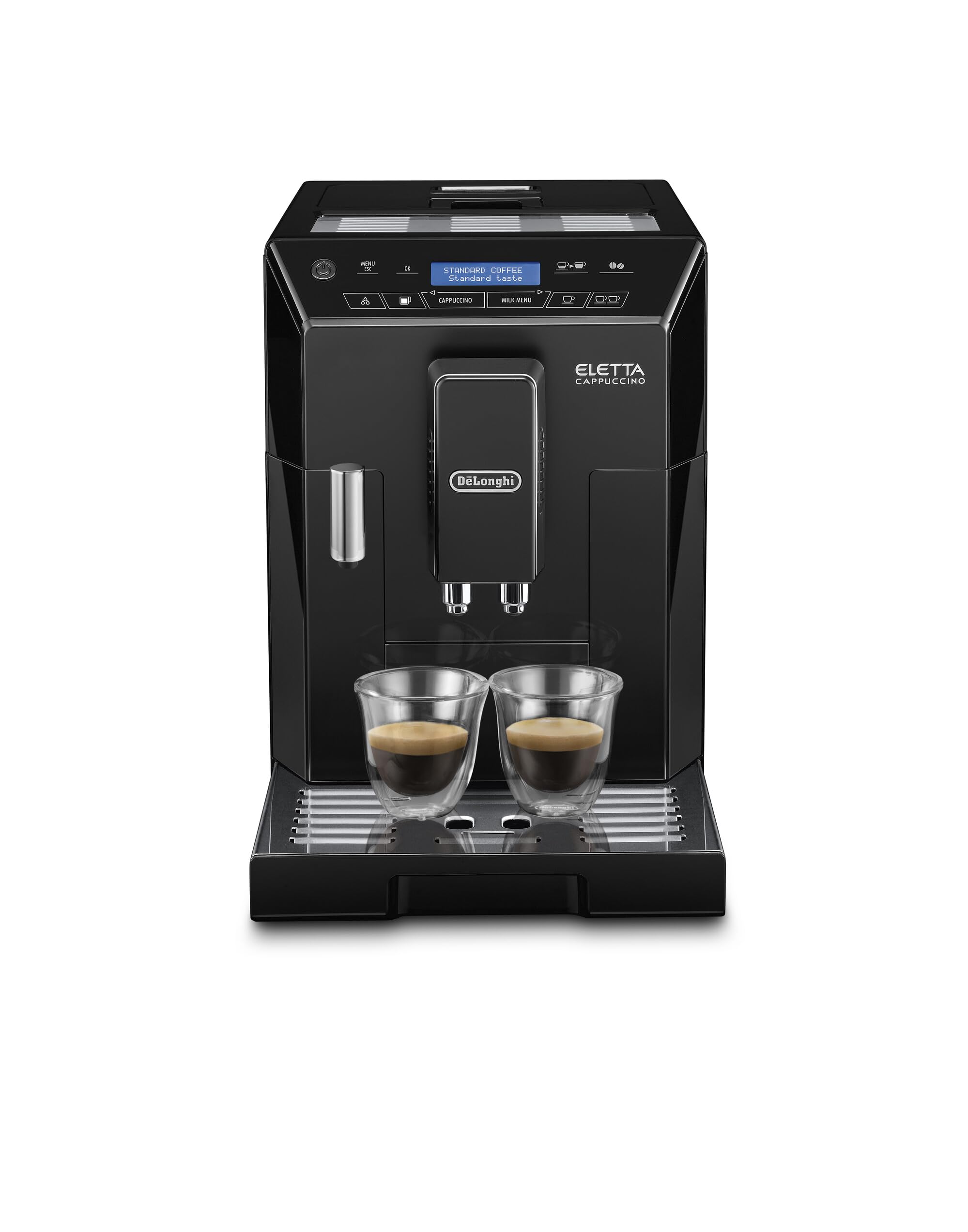 Eletta, Machine expresso avec broyeur, technologie exclusive boissons lactées, 2L,Noir