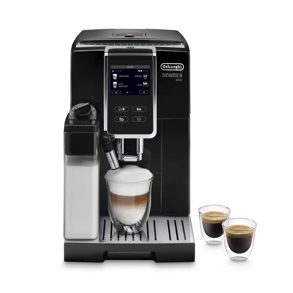 Dinamica Plus, Machine Expresso avec Broyeur, Système LatteCrema, 1.8l, Noir