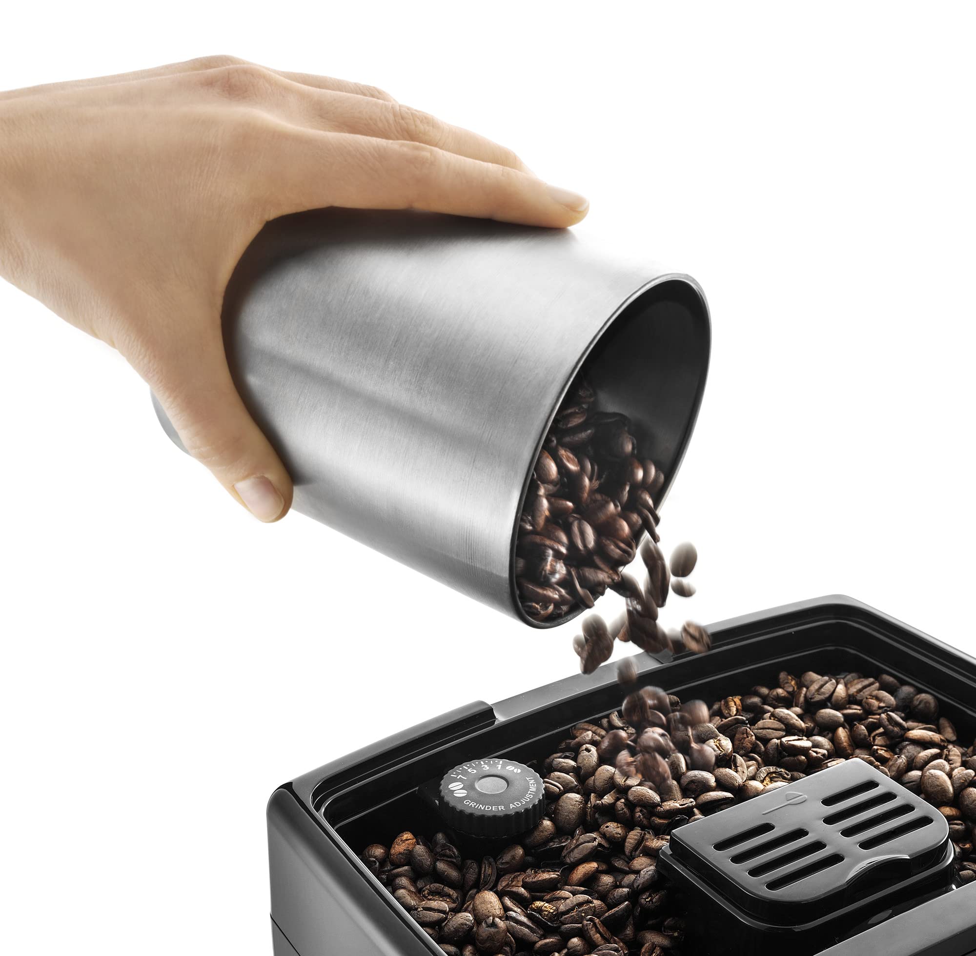 Dinamica Machine a Café Grain Cappuccino et Expresso, 1.8L, Noir