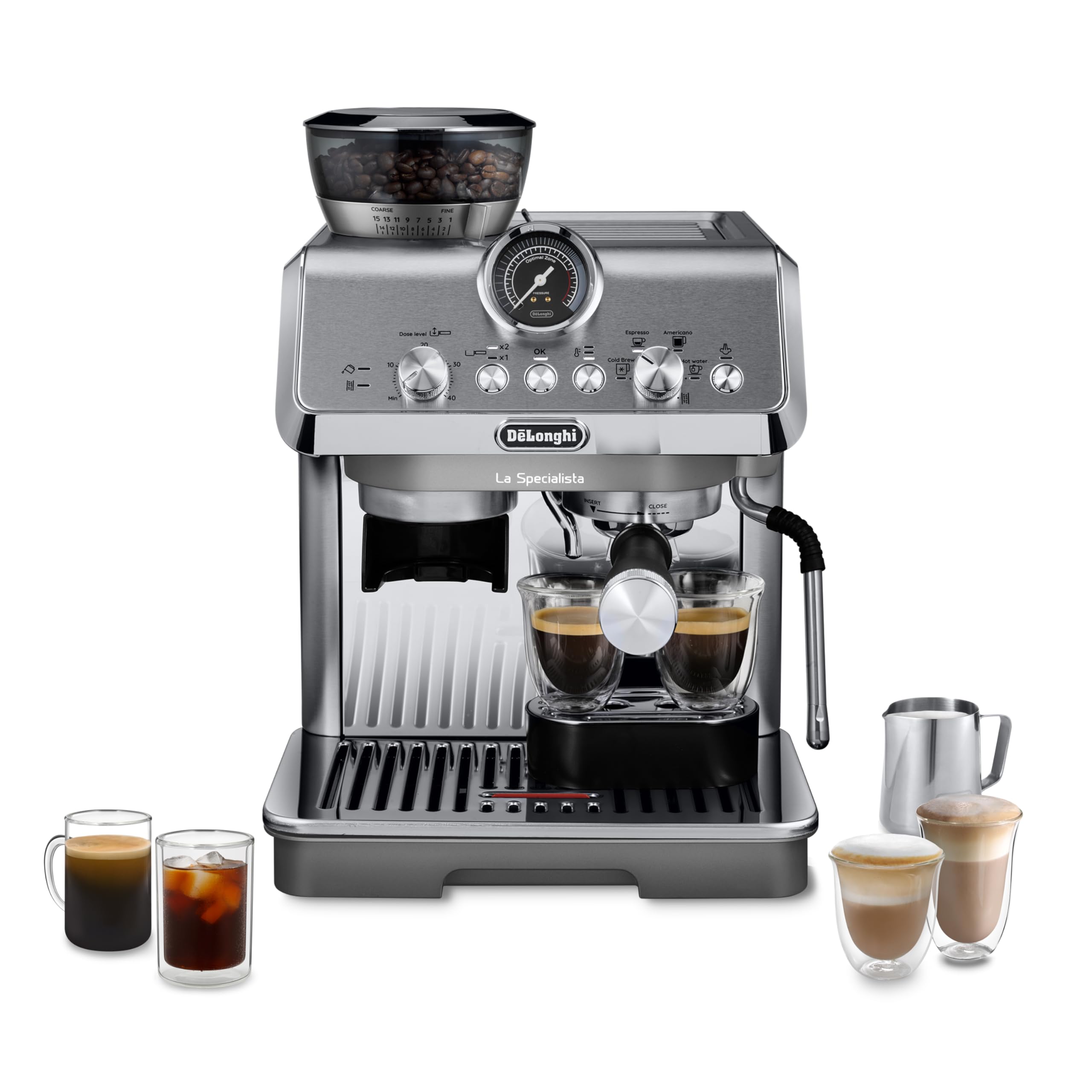 La Specialista Arte Evo, Machine à Café Espresso avec Fonction Cold Brew, Métal